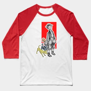 Boy with dogs Baseball T-Shirt